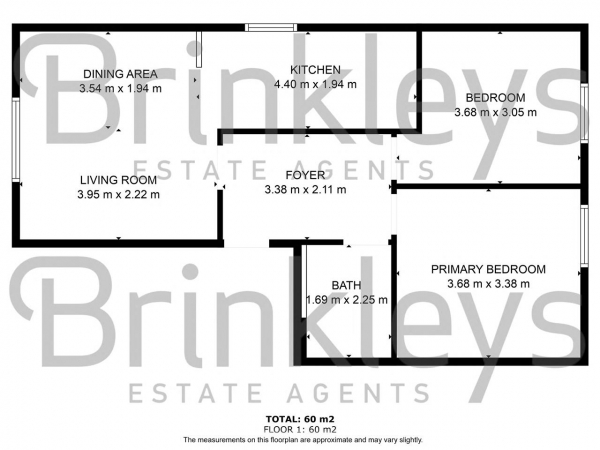 Floor Plan Image for 2 Bedroom Apartment to Rent in Wimbledon Park Road, London