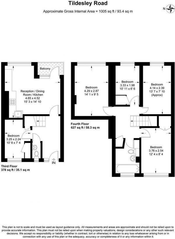 Floor Plan Image for 5 Bedroom Apartment for Sale in Tildesley Road, London