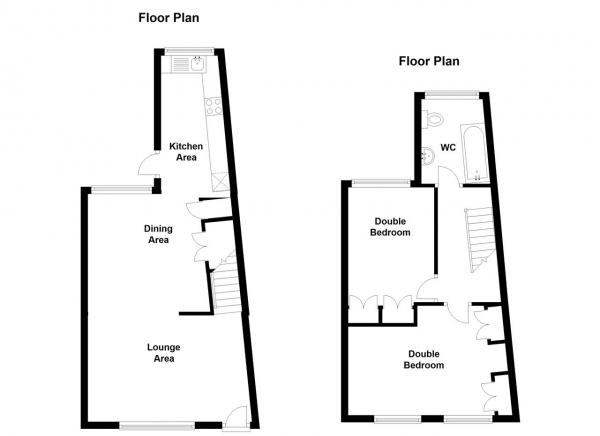 Floor Plan Image for 2 Bedroom End of Terrace House for Sale in Wadham Road, Putney, Putney