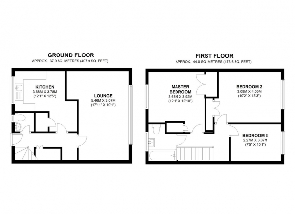 Floor Plan Image for 3 Bedroom Apartment for Sale in Evenwood Close, Putney