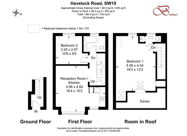 Floor Plan Image for 2 Bedroom Maisonette to Rent in Havelock Road, Wimbledon