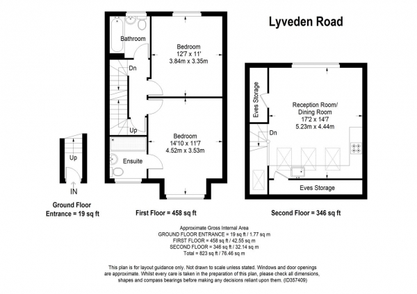 Floor Plan Image for 2 Bedroom Apartment for Sale in Lyveden Road, Colliers Wood