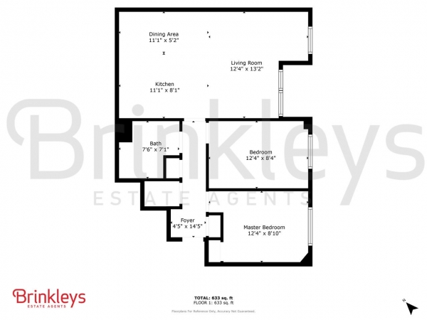 Floor Plan Image for 2 Bedroom Apartment to Rent in Worple Road, London