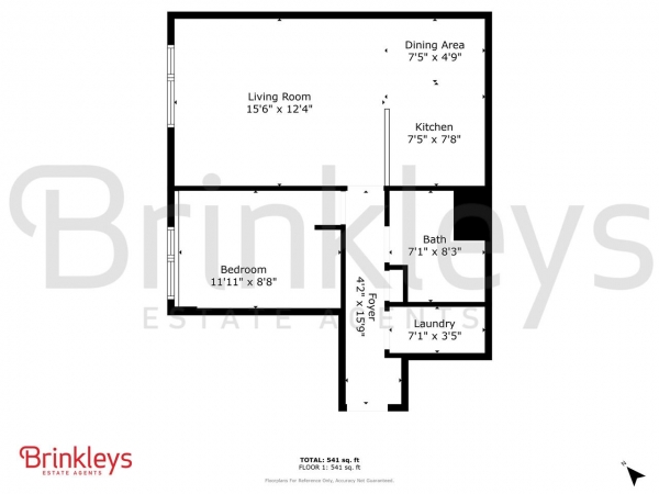 Floor Plan Image for 1 Bedroom Apartment to Rent in Worple Road, London