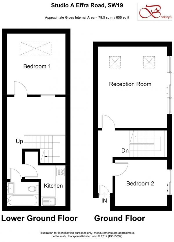 Floor Plan Image for 2 Bedroom Apartment to Rent in Effra Road, Effra Road, Wimbledon