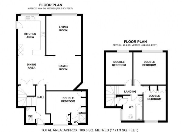 Floor Plan Image for 4 Bedroom Terraced House for Sale in Haynt Walk, Raynes Park, London