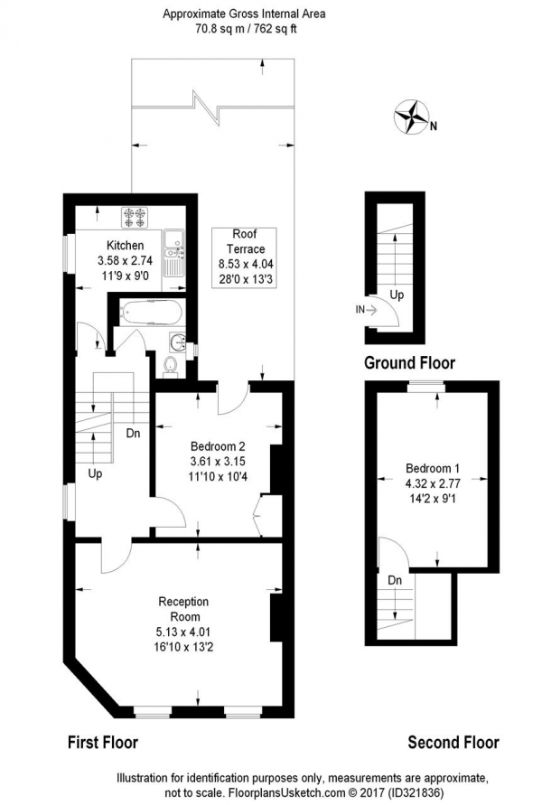 Floor Plan Image for 2 Bedroom Apartment for Sale in Cardigan Road, Wimbledon