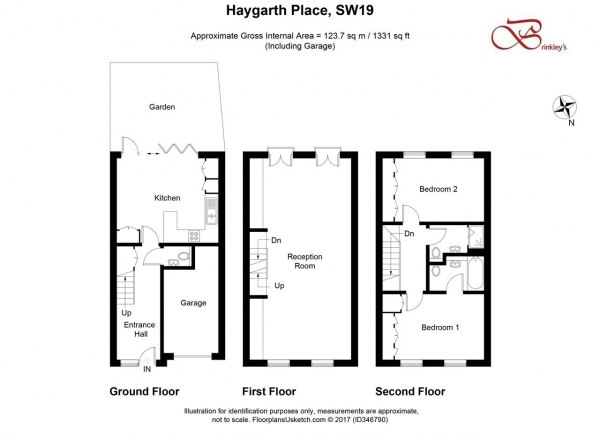 Floor Plan Image for 2 Bedroom Terraced House to Rent in Haygarth Place, Wimbledon