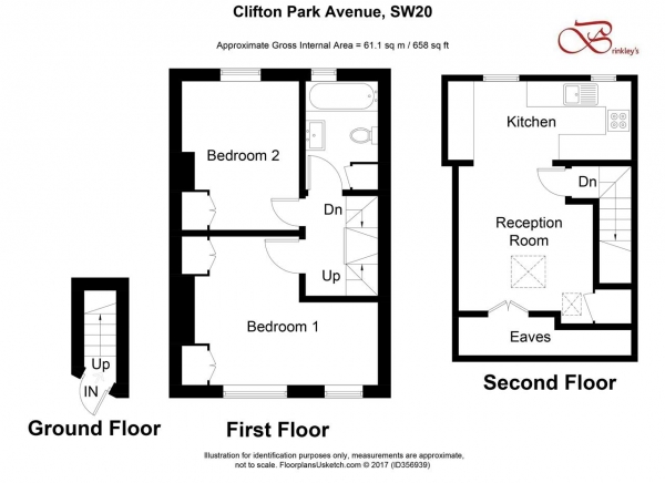 Floor Plan Image for 2 Bedroom Apartment to Rent in Clifton Park Avenue, Raynes Park