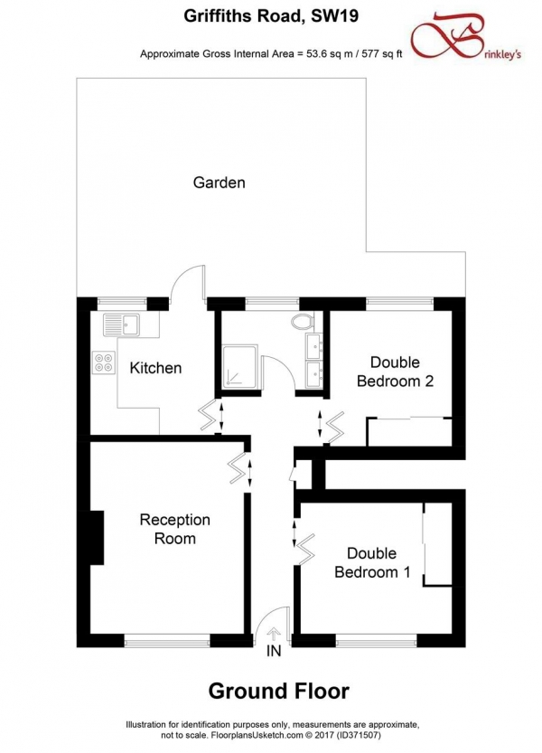 Floor Plan Image for 2 Bedroom Apartment to Rent in Griffiths Road, Wimbledon