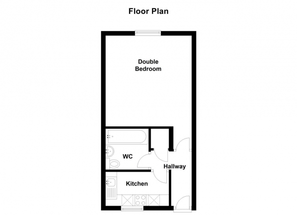 Floor Plan Image for Studio to Rent in Alexandra Road, Wimbledon