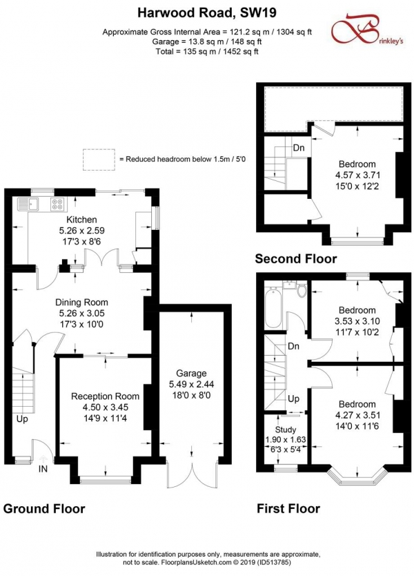 Floor Plan Image for 4 Bedroom Semi-Detached House for Sale in Harewood Road, Colliers Wood