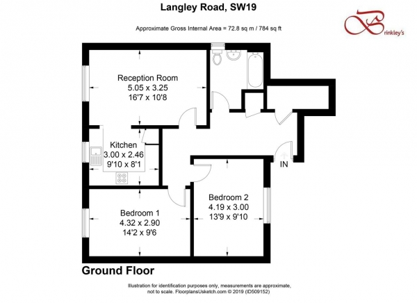 Floor Plan Image for 2 Bedroom Apartment for Sale in Langley Road, Wimbledon