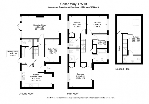 Floor Plan Image for 4 Bedroom Detached House to Rent in Castle Way, Wimbledon Village