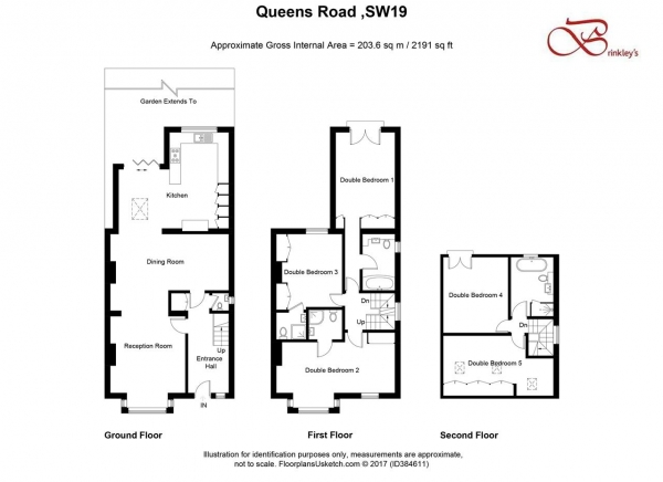 Floor Plan Image for 5 Bedroom Semi-Detached House to Rent in Queens Road, Wimbledon