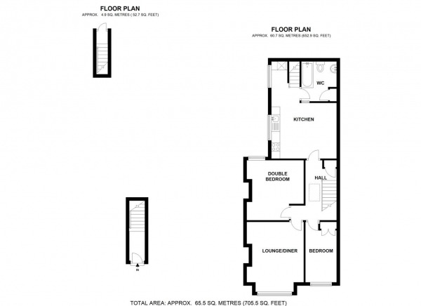 Floor Plan Image for 2 Bedroom Maisonette to Rent in Havelock Road, Wimbledon