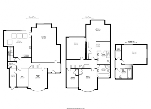 Floor Plan Image for 5 Bedroom Detached House to Rent in Lindisfarne Road, West Wimbledon