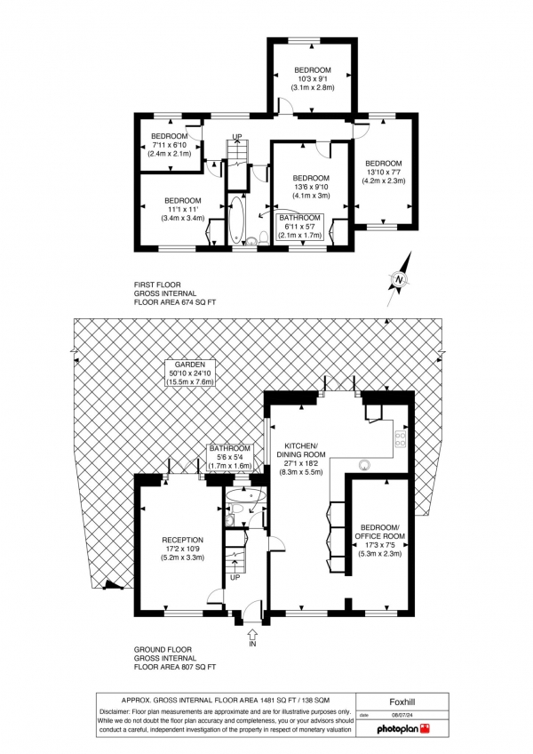 Floor Plan Image for 4 Bedroom Semi-Detached House for Sale in Leicester Road, Luton