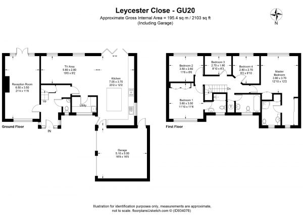 Floor Plan Image for 5 Bedroom Detached House to Rent in Leycester Close, Windlesham