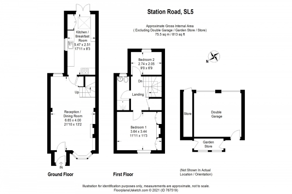 Floor Plan Image for 2 Bedroom Terraced House for Sale in Station Road, Ascot