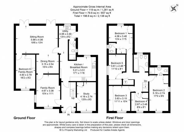 Floor Plan Image for 5 Bedroom Detached House for Sale in Church Road, Little Gaddesden