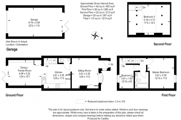 Floor Plan Image for 2 Bedroom Terraced House for Sale in Cross Oak Road, Berkhamsted