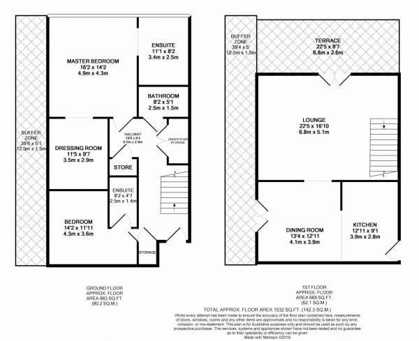 Floor Plan Image for 2 Bedroom Apartment for Sale in Deansgate, Manchester