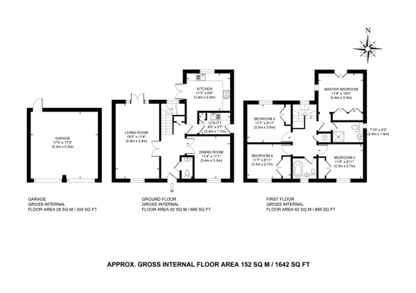 Floor Plan Image for 4 Bedroom Detached House to Rent in Fairford Leys