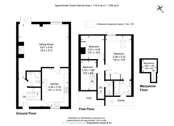 Floor Plan Image for 3 Bedroom Barn Conversion for Sale in New Road, Wilstone