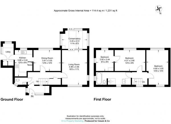 Floor Plan Image for 3 Bedroom Detached House for Sale in Dundale Road, Tring