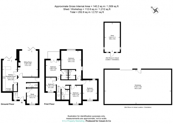 Floor Plan Image for 5 Bedroom Detached House for Sale in Cheddington