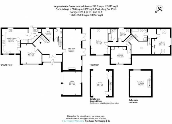 Floor Plan Image for 4 Bedroom Barn Conversion for Sale in Chapel End Lane, Wilstone