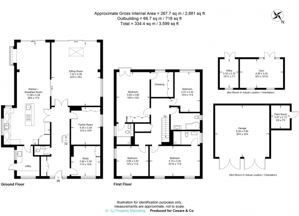 Floor Plan Image for 4 Bedroom Detached House for Sale in Drayton Beauchamp