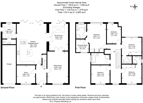 Floor Plan Image for 5 Bedroom Detached House for Sale in Grove Road, Tring