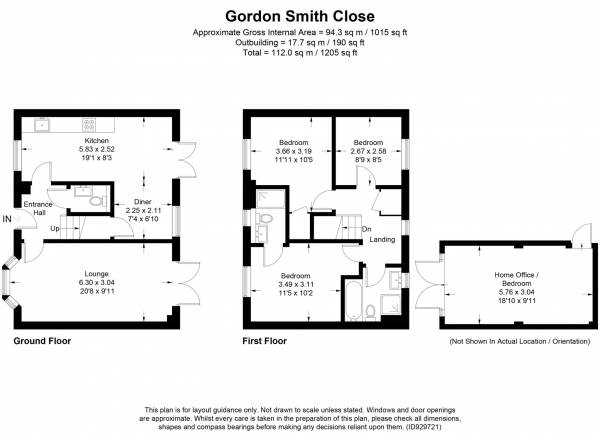 Floor Plan Image for 3 Bedroom Detached House for Sale in Aston Clinton