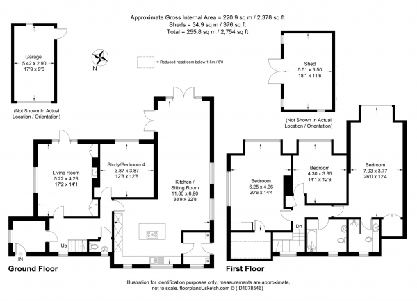 Floor Plan Image for 4 Bedroom Detached House for Sale in Mortimer Hill, Tring