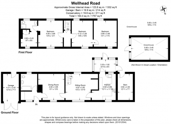 Floor Plan Image for 4 Bedroom Detached House for Sale in Wellhead Road, Totternhoe