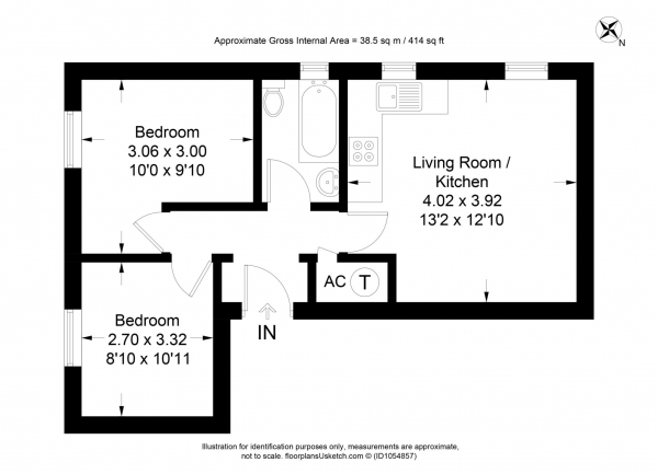 Floor Plan Image for 2 Bedroom Apartment for Sale in Tring Station, Tring