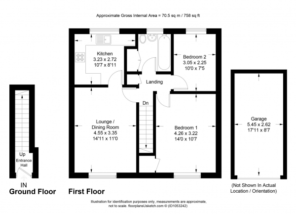 Floor Plan Image for 2 Bedroom Maisonette for Sale in Carrington Place, Tring