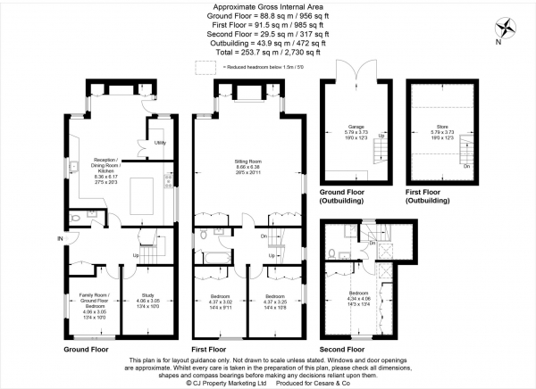 Floor Plan Image for 4 Bedroom Semi-Detached House for Sale in Aldbury