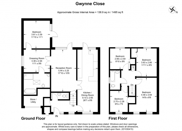 Floor Plan Image for 5 Bedroom Detached House for Sale in Gwynne Close, Tring