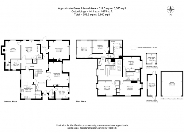 Floor Plan Image for 5 Bedroom Detached House for Sale in Gubblecote, Nr Tring