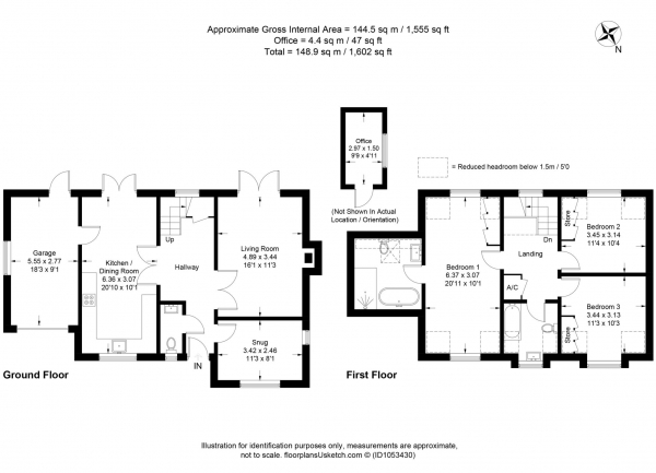 Floor Plan Image for 3 Bedroom Detached House for Sale in Bishopstone