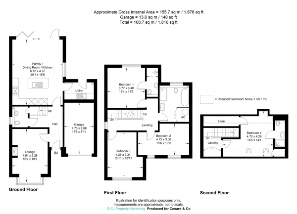 Floor Plan Image for 4 Bedroom Semi-Detached House for Sale in Grove Road, Tring