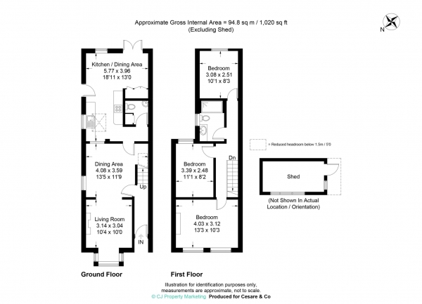 Floor Plan Image for 3 Bedroom Detached House for Sale in Beaconsfield Road, Tring