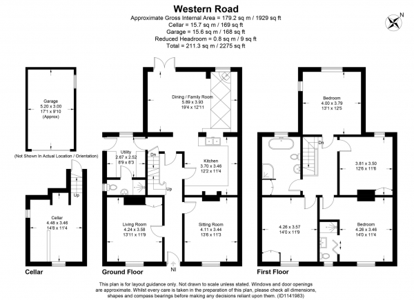 Floor Plan Image for 4 Bedroom Detached House for Sale in Western Road, Tring