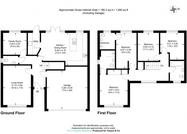 Floor Plan Image for 4 Bedroom Detached House for Sale in Weston Turville