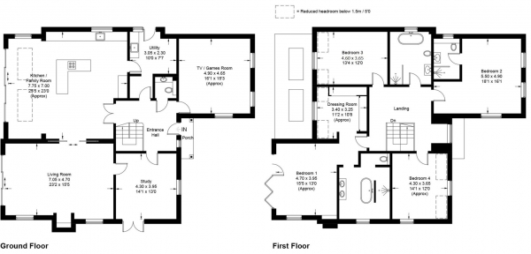 Floor Plan Image for 4 Bedroom Detached House to Rent in Buckland