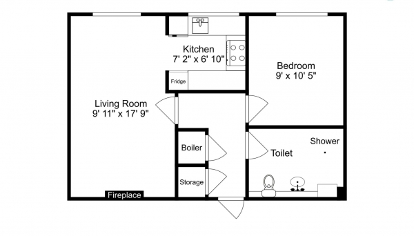 Floor Plan Image for 1 Bedroom Retirement Property for Sale in Alexandra Road, Aldershot