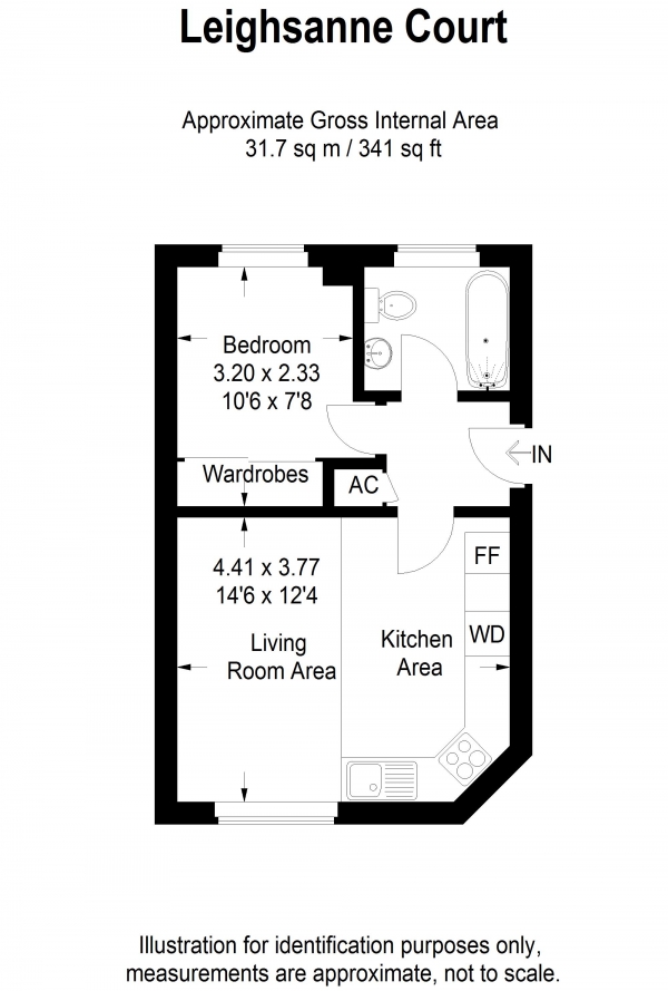 Floor Plan Image for 1 Bedroom Flat to Rent in Mewburn Road, Banbury, OX16